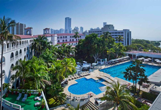 Panorámica del Hotel Caribe en Cartagena